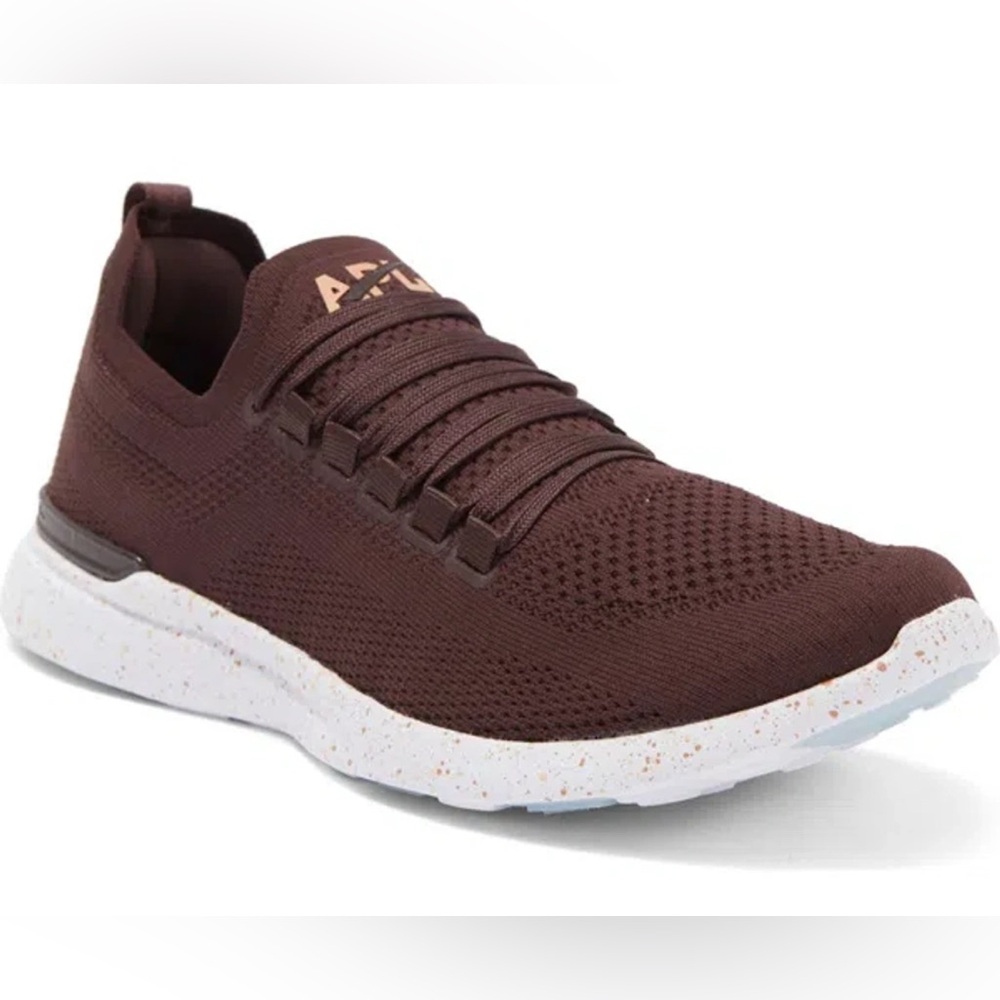 APL Women's TechLoom Breeze Maroon‎ Speckled Knit Athletic Shoes Size 7